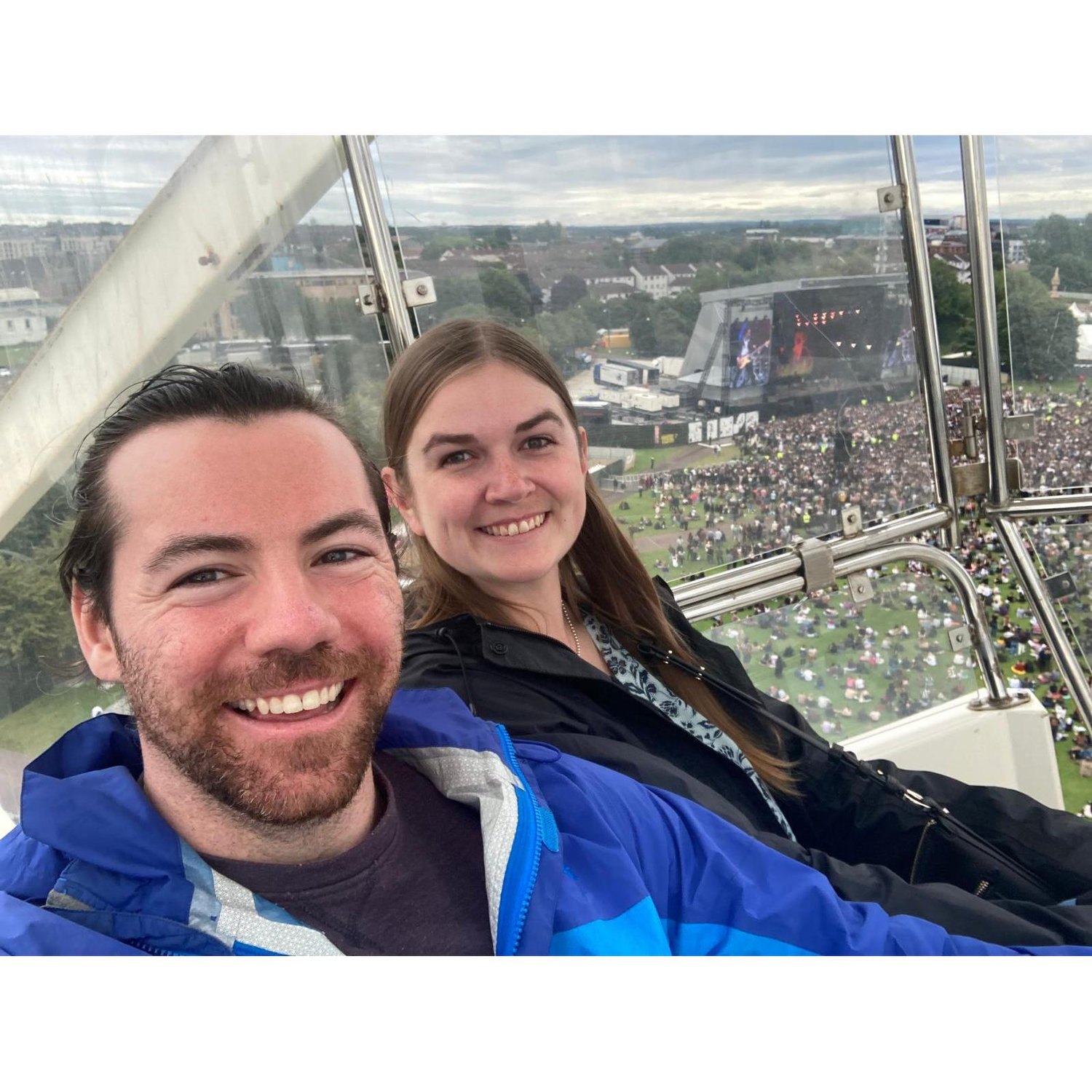 Ferris wheel at a Hozier concert in Glasgow, Scotland