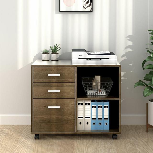Newfields 3-Drawer Mobile Lateral Filing Cabinet