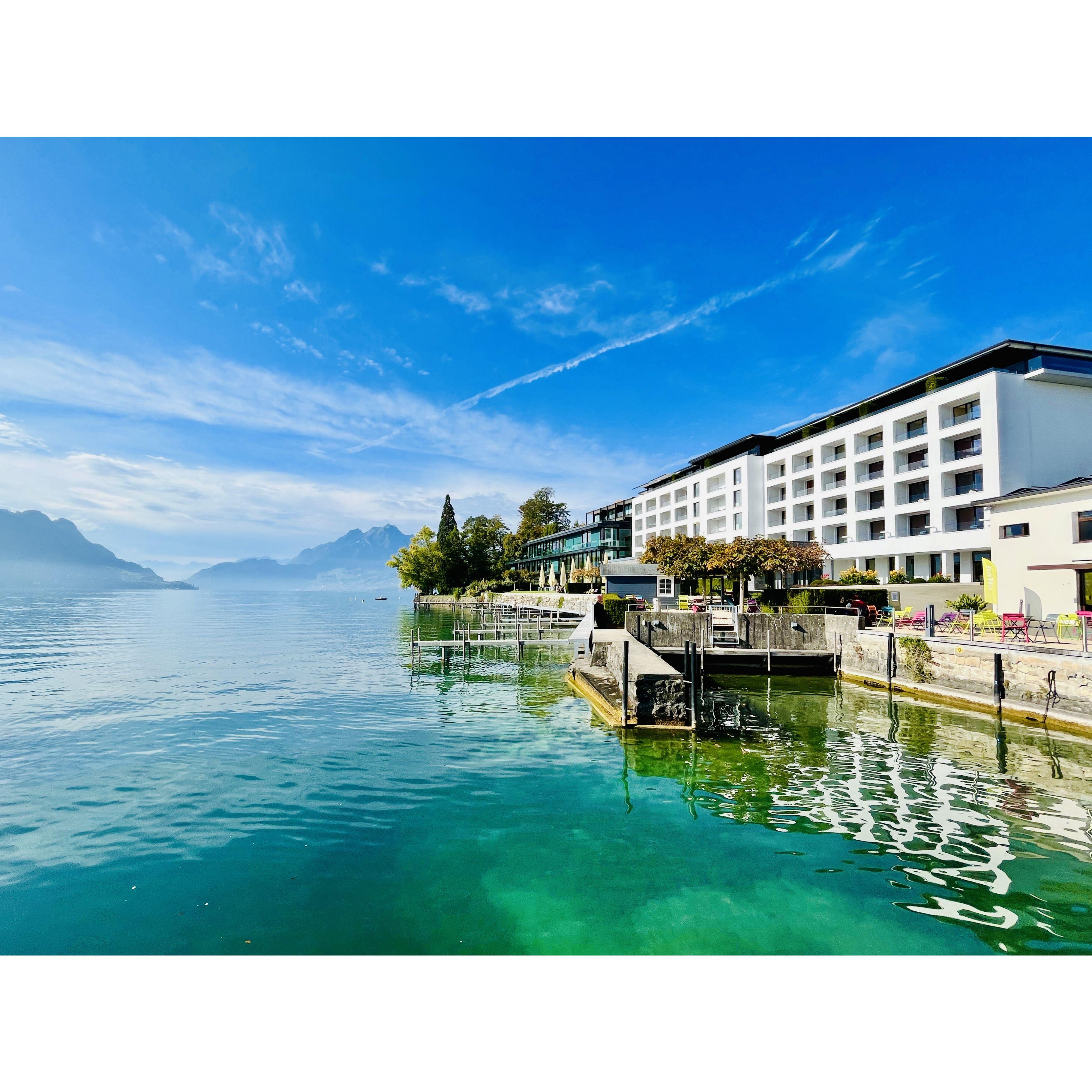 Our honeymoon hotel on Lake Lucerne