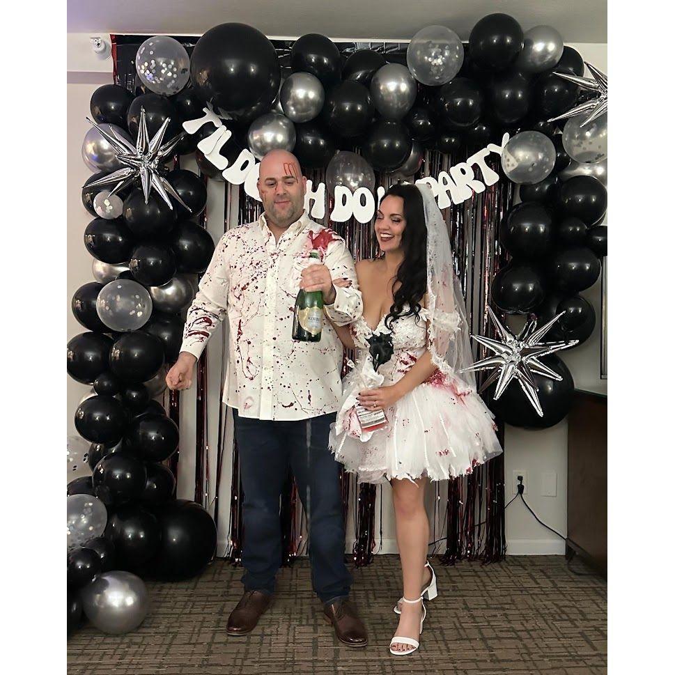 Us as "Dead Bride and Groom" before hitting Old Town Scottsdale!
