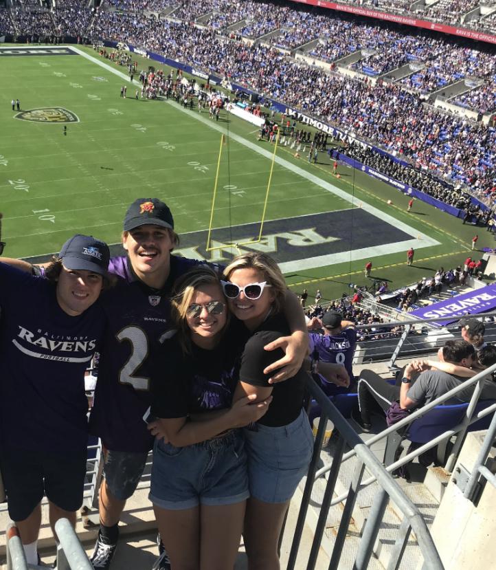 Ravens game with Porter and Olivia