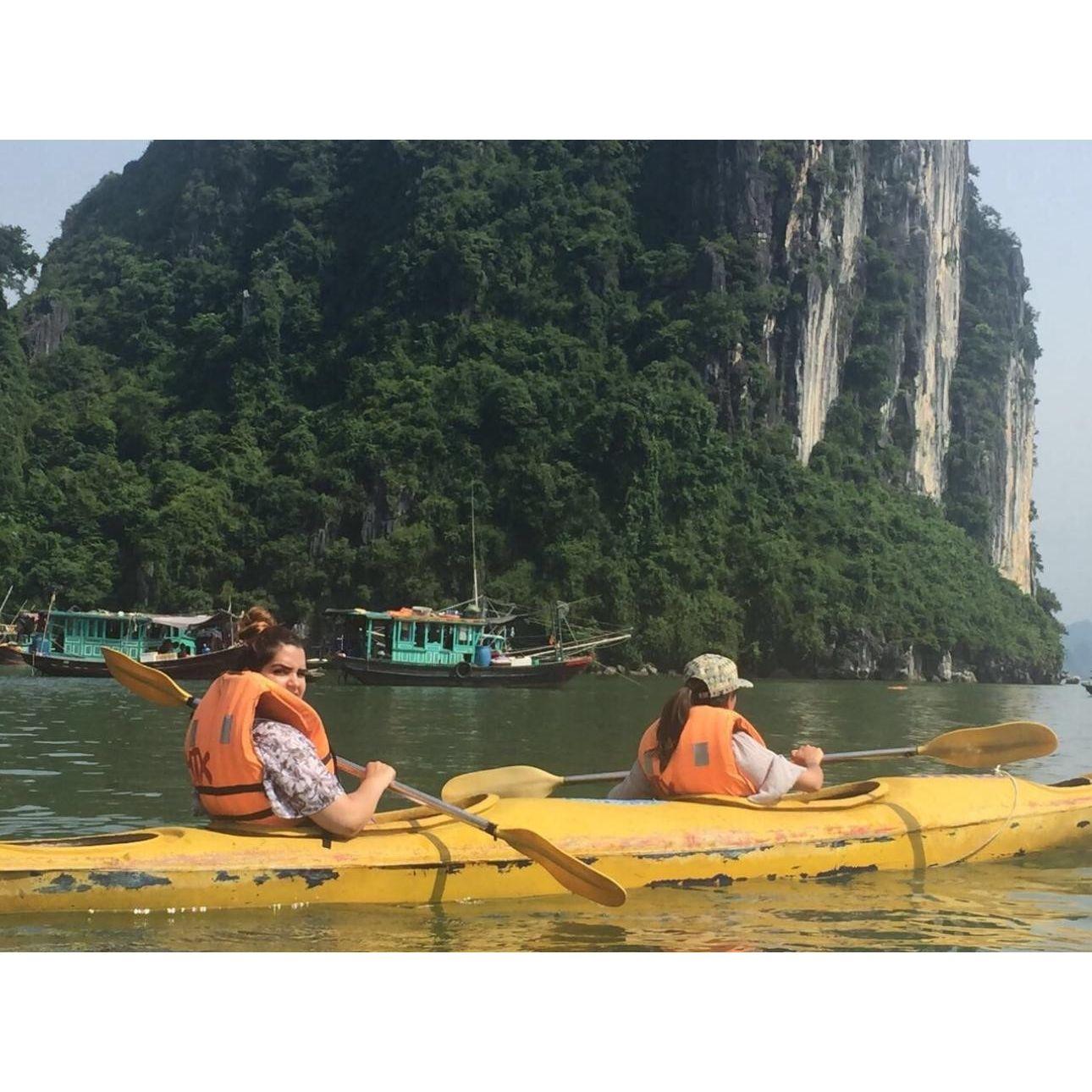 2017 - Kayaking in Ha Long Bay, Vietnam