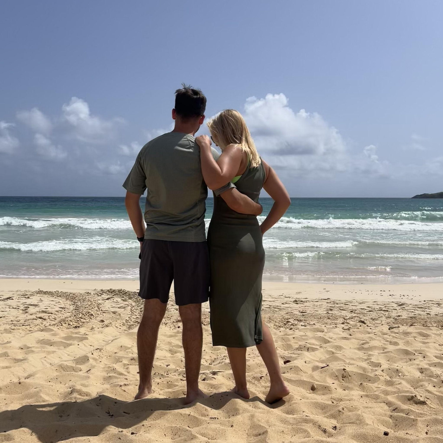On the beach in the DR