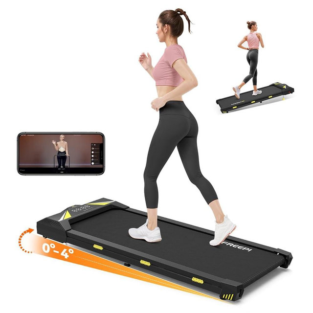 Walking Pad with Incline, 2.5HP Under Desk Treadmill for Home Office, 4 in 1 Treadmill for Walking Running with APP, Remote Control