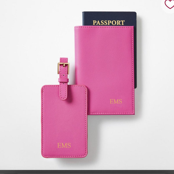 Luggage Tag and Passport Case(Eternity’s Bridal shower)