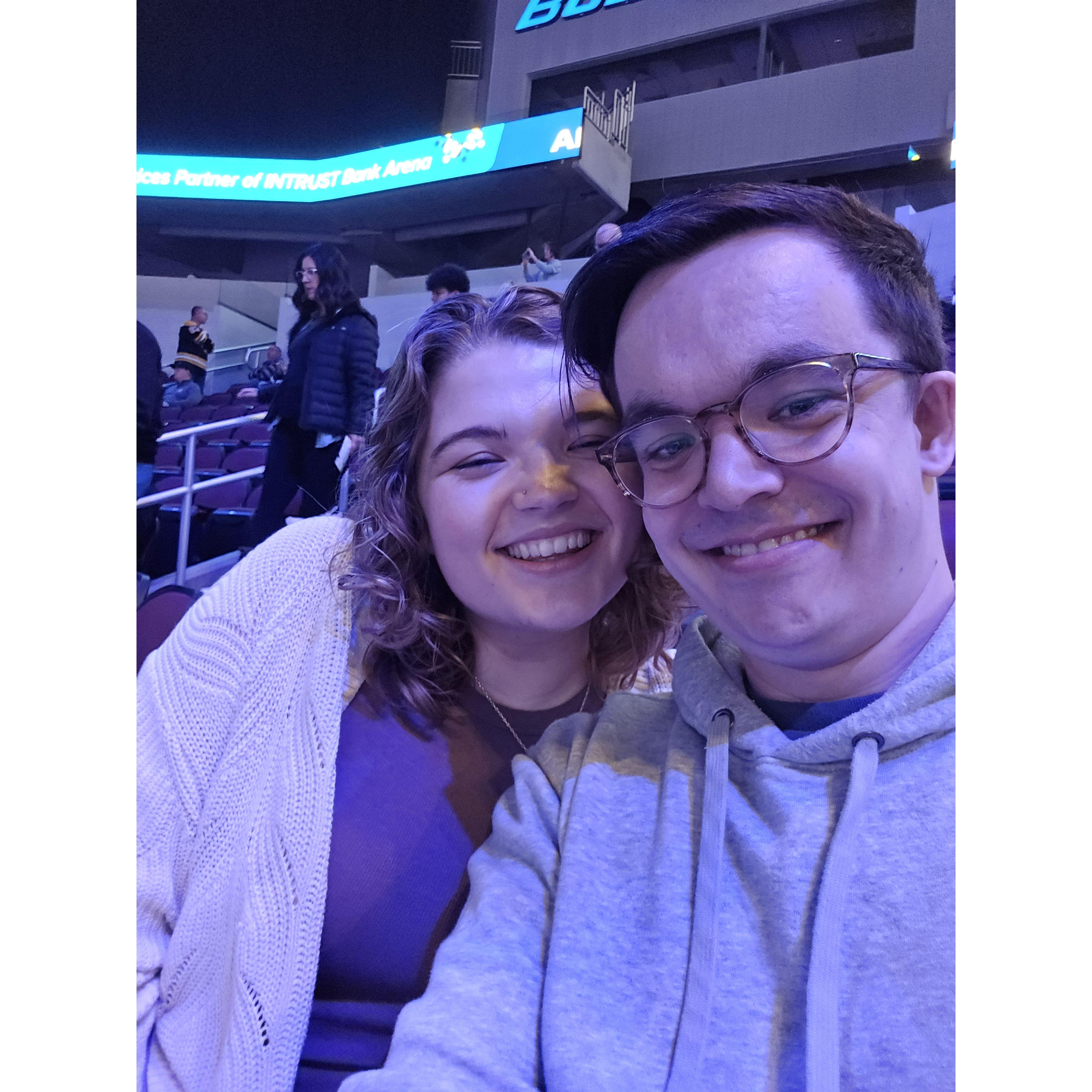 March - Wichita Thunder Game where we learned hockey fans are really dedicated to their teams.