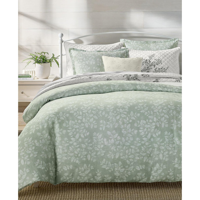 Charter Club Willow Print 3-Pc. Duvet Cover Set, Full/Queen