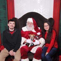 Our first Christmas with our first dog Leo Baxter! 2017