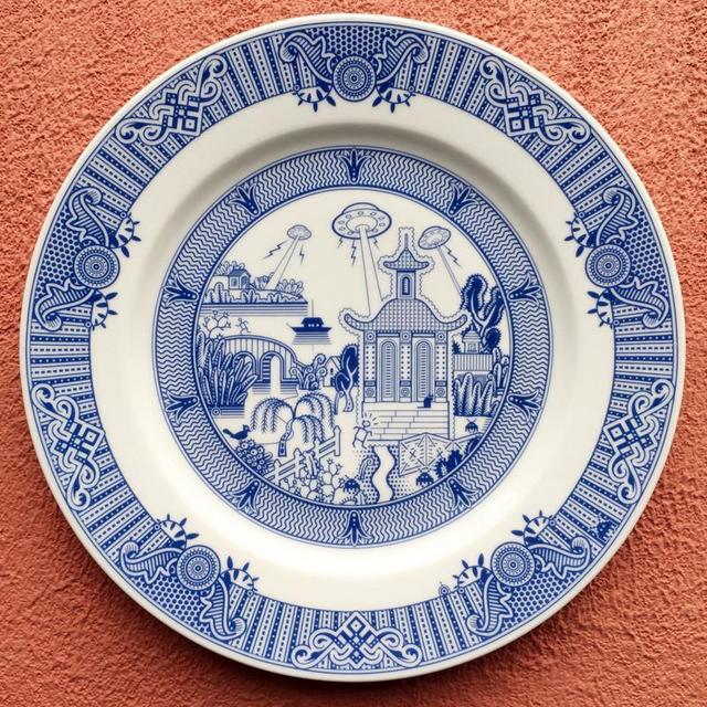 Calamityware Plate 4: UFO Invasion