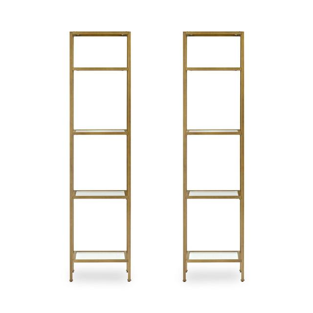 Sparrow & Wren Aimee 2 Piece Etagere Set, 2 Narrow Etageres