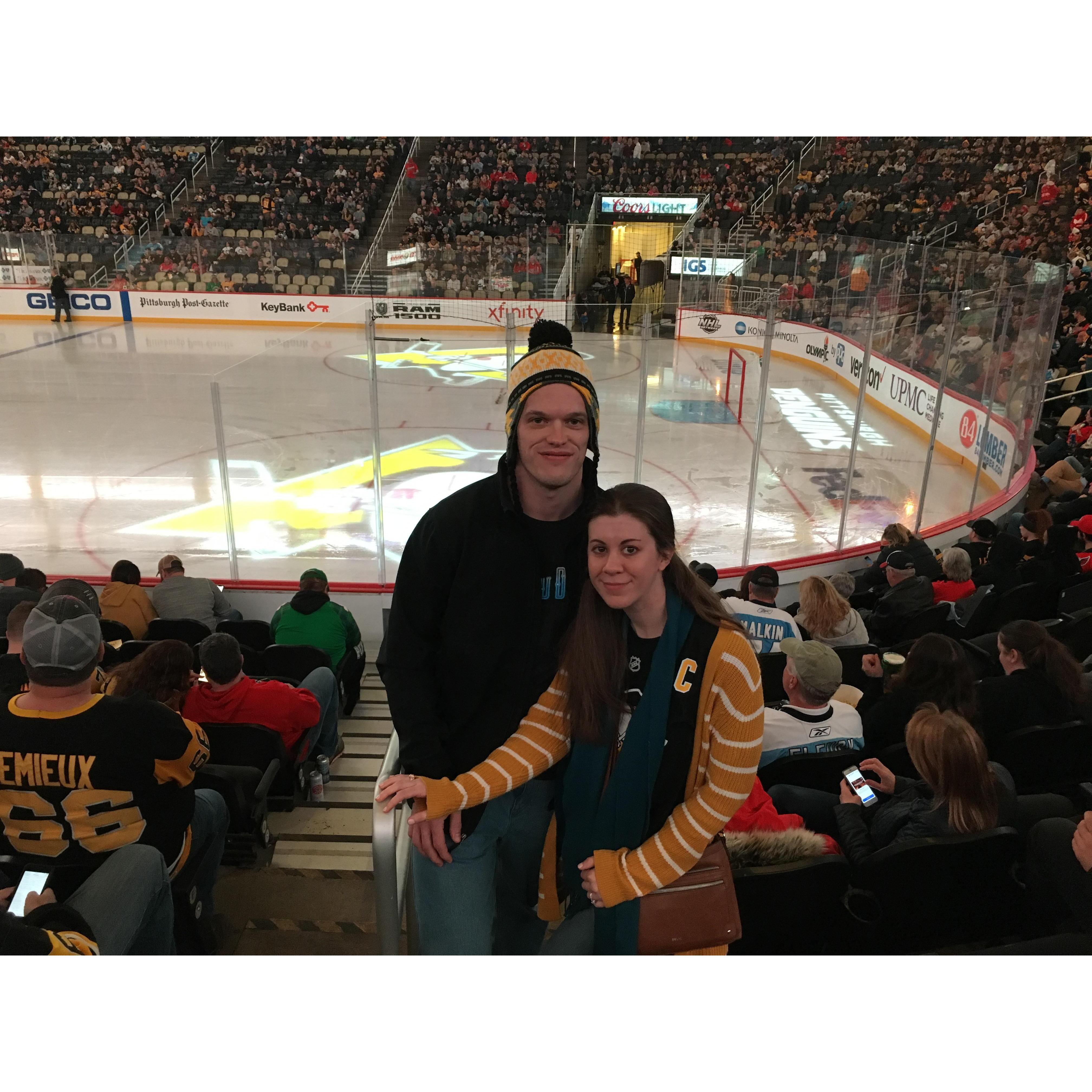 I made a hockey fan out of him!