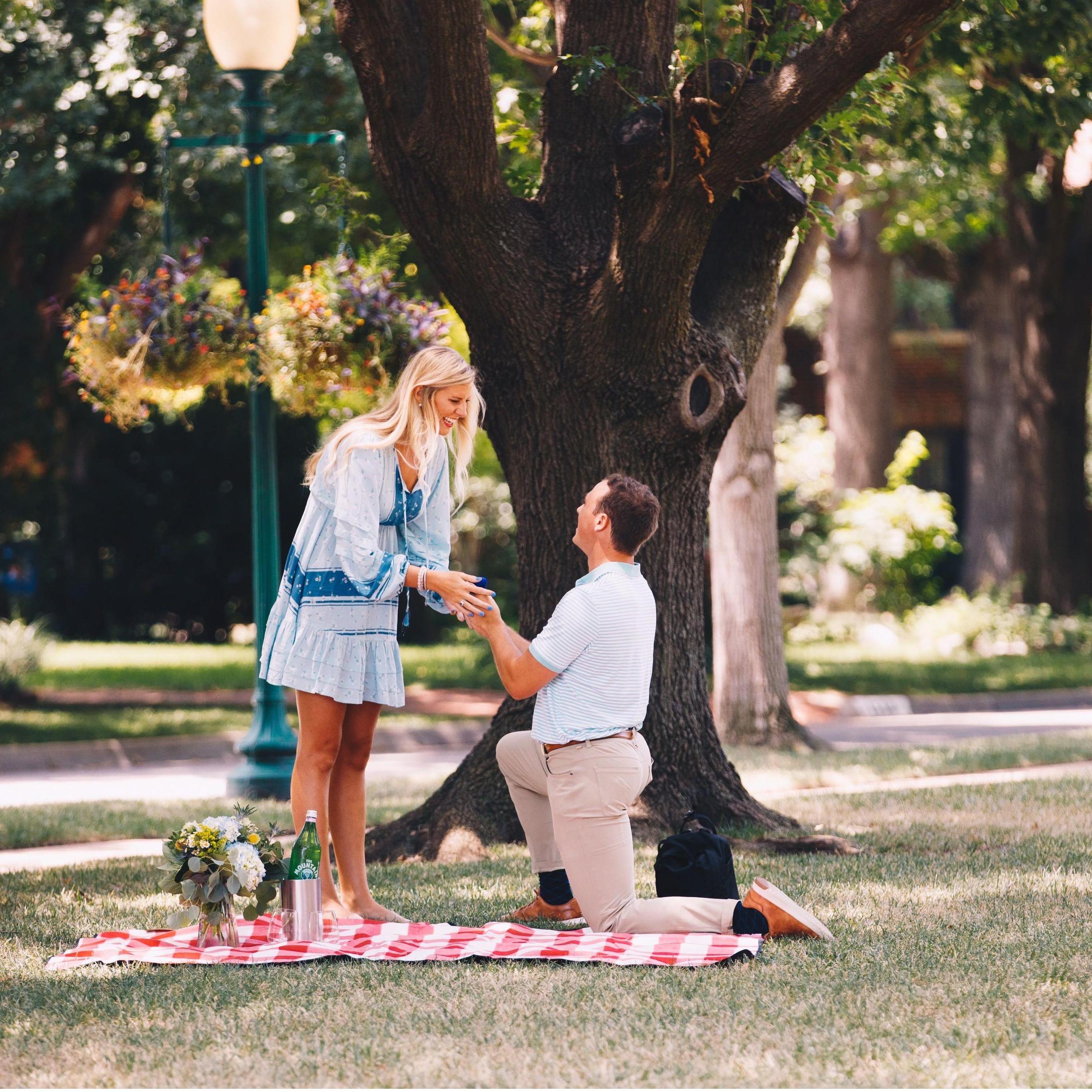 After returning from Europe, at the end of the summer Lakin proposed!