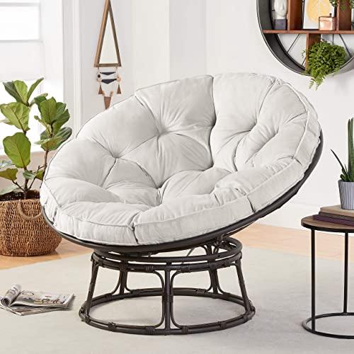 Better Homes & Gardens Papasan Chair with Fabric Cushion (Pumice Gray)