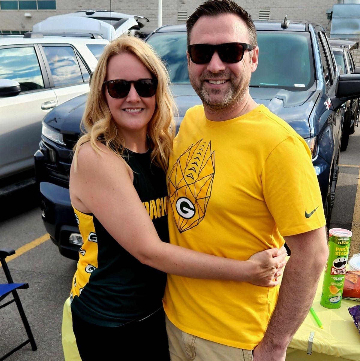 Brandon's first Packer game!