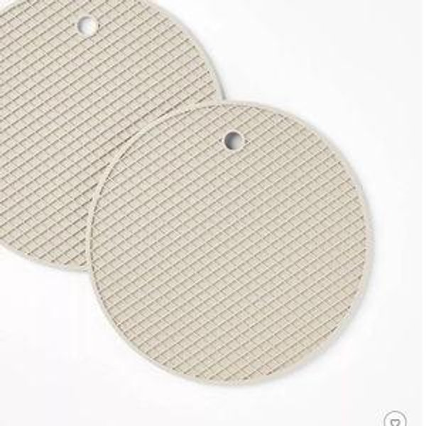 2pk Silicone Trivet Light Gray - Figmint™