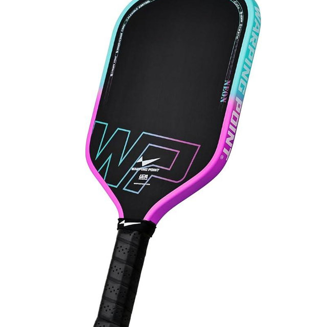 Warping Point Neon Gen 3 Pickleball Paddle, UPA-A Approved, Triple-Layer T700 Raw Carbon Fiber, 16MM EdgeFusion Core, Thermoformed Frame, Tour-Level Spin, Control & Power