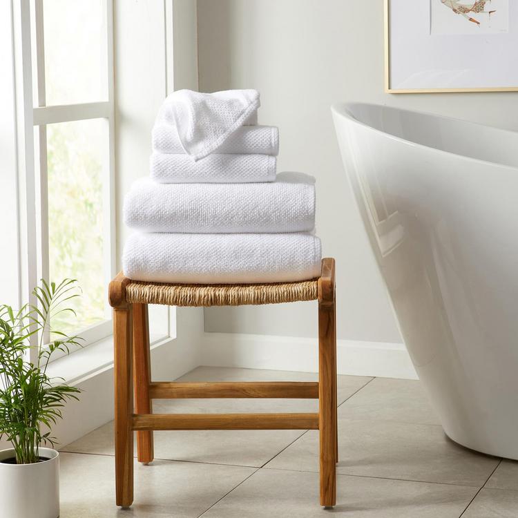 Great Bay Home, Acacia 6-Piece Cotton Textured Bath Towel Set | Zola