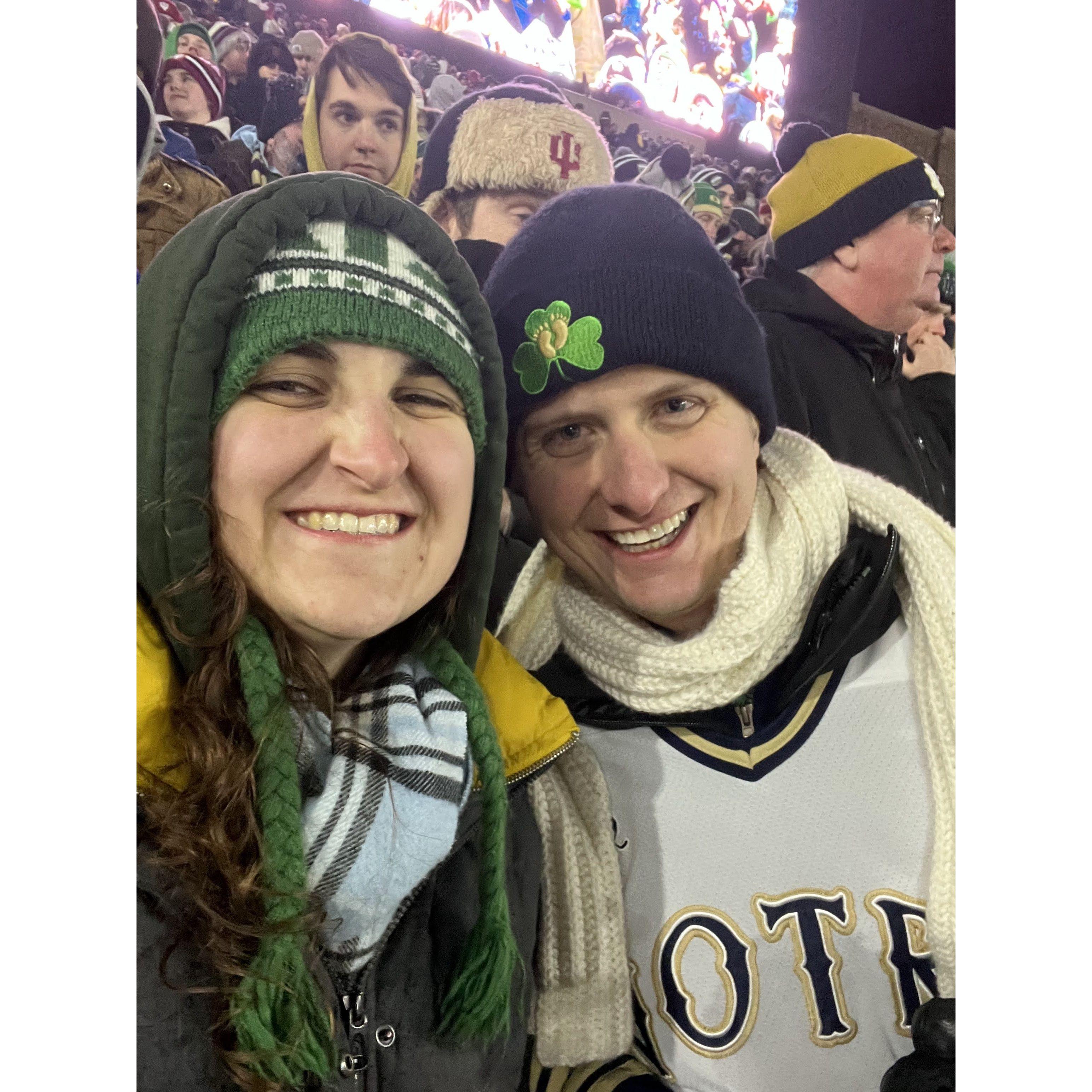 ND vs. Indiana playoff game - Go Irish!
