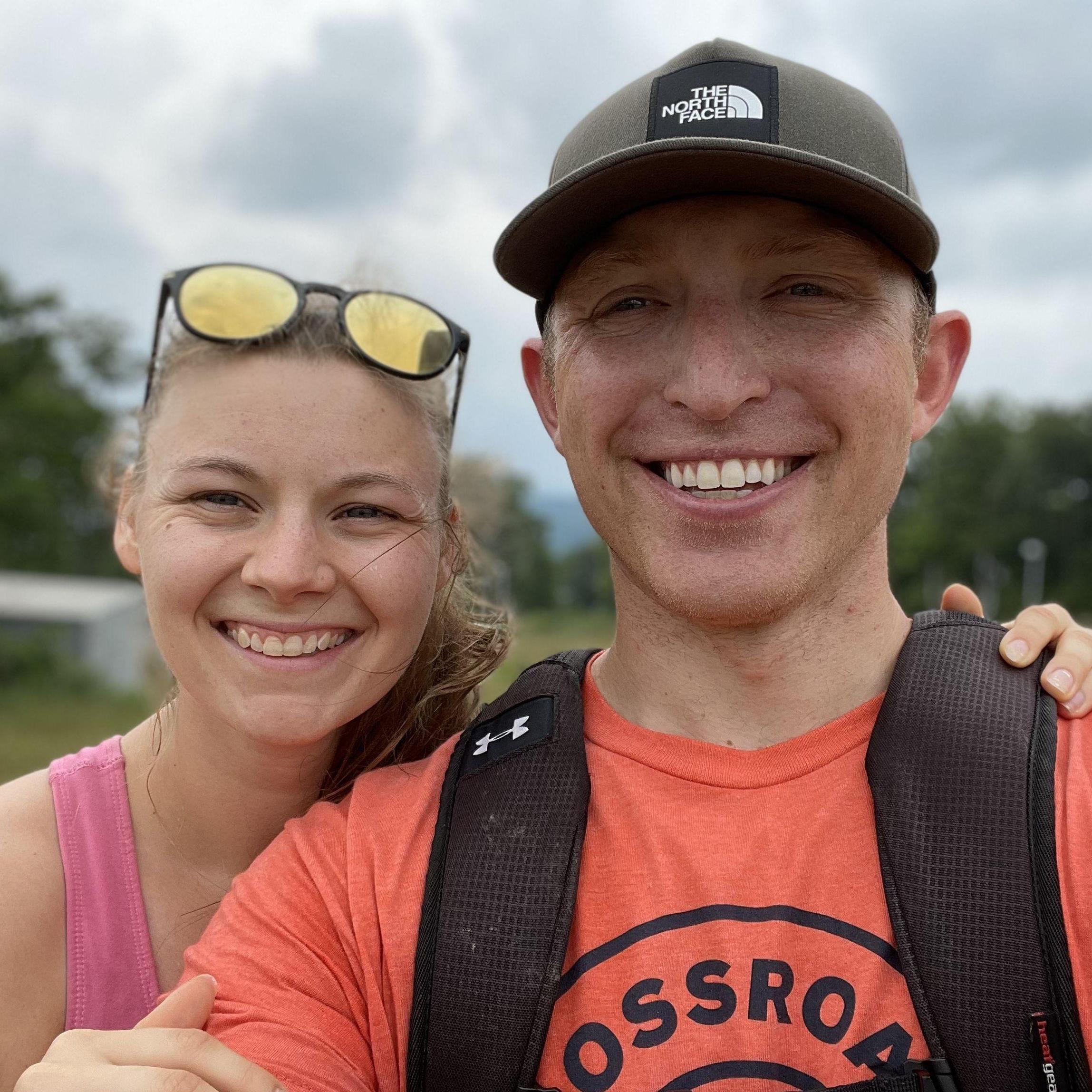 Hiking with Sophie at Deep Creek.
