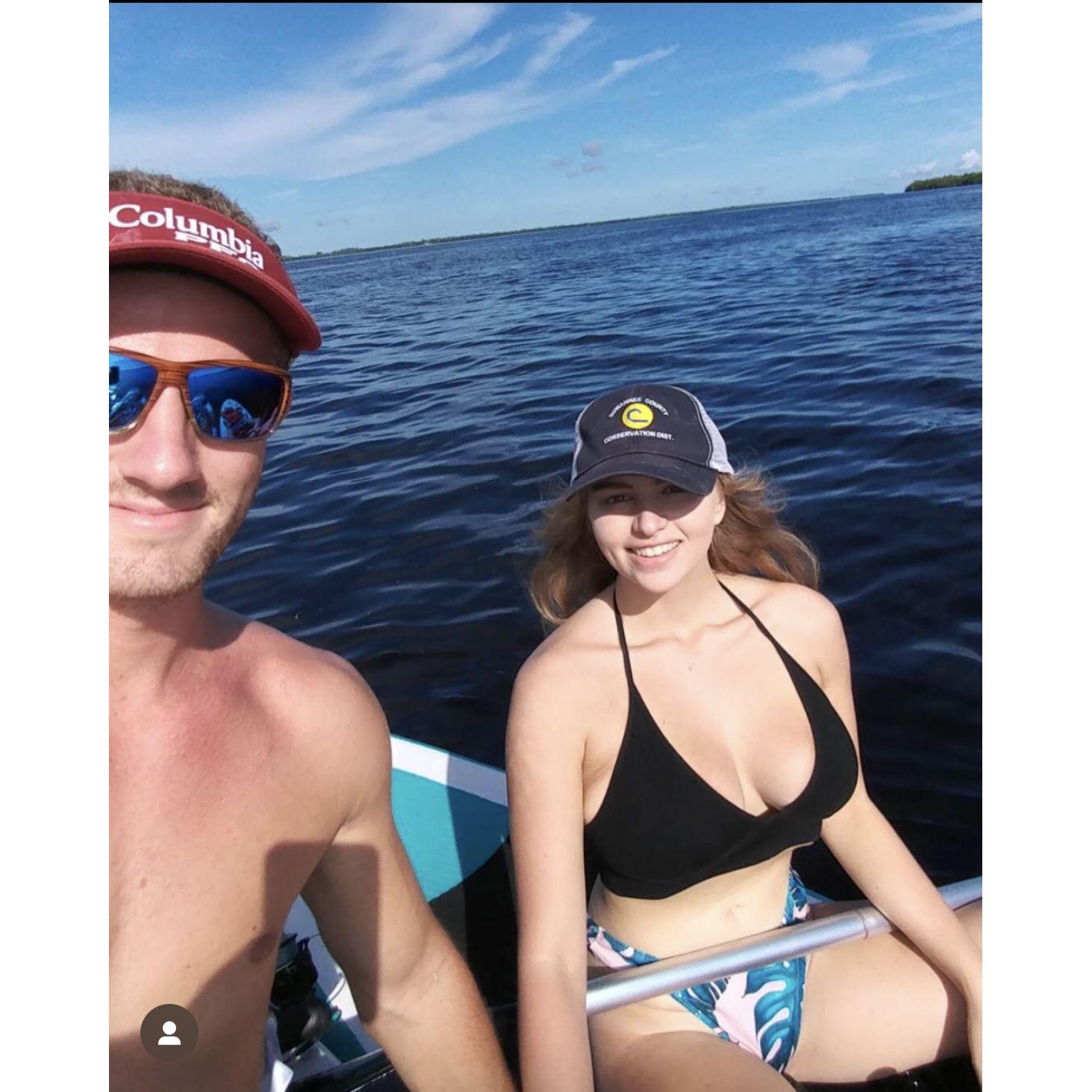 Kayaking and paddleboarding in 2018 on one of our first few dates.