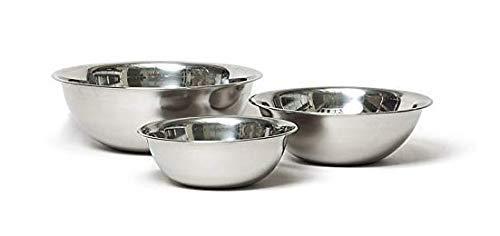 Vollrath Economy Mixing Bowl Set (1-1/2, 3 5-Quart, Stainless Steel)