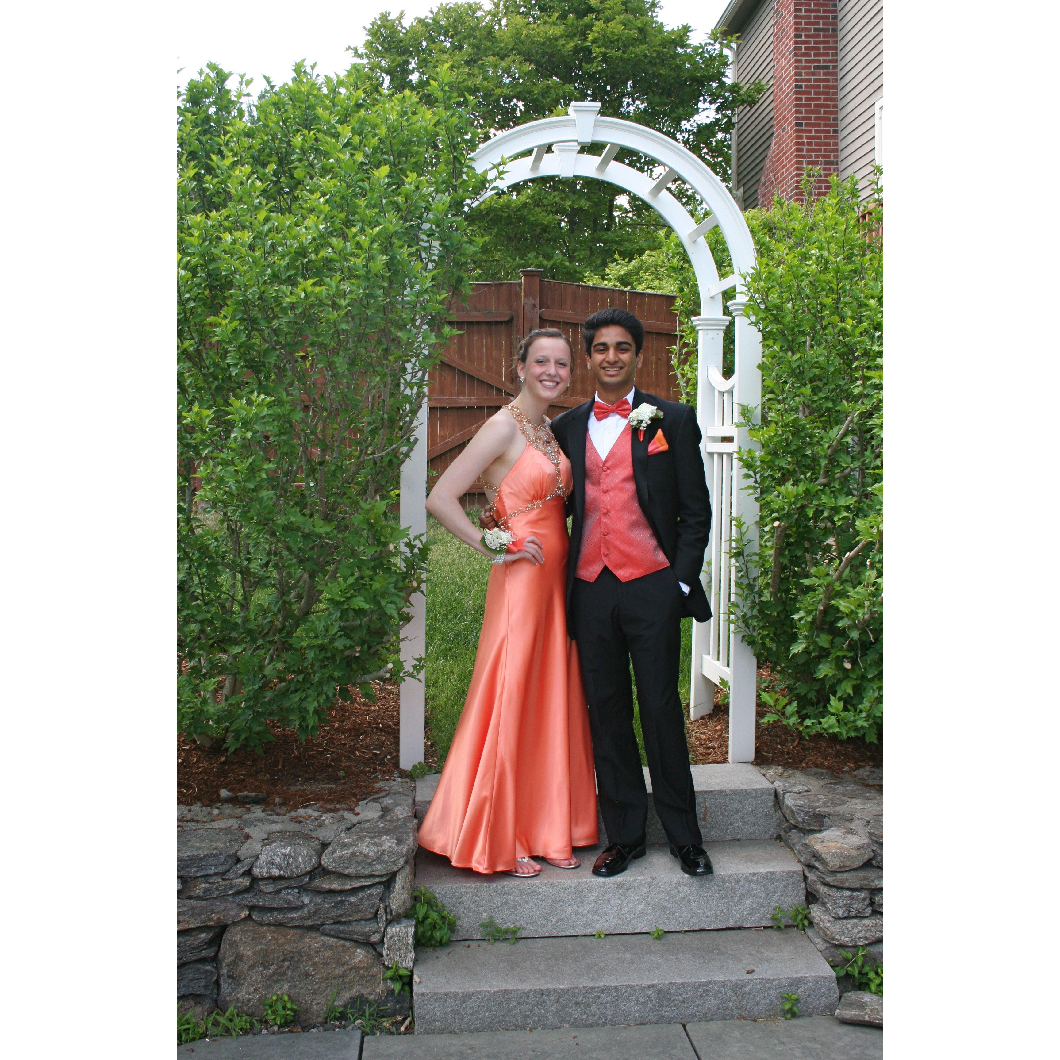 We started dating shortly after Akhi asked Ali to prom!