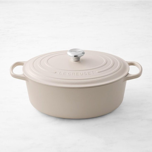 Le Creuset Signature Enameled Cast Iron Oval Dutch Oven, 8-Qt., Brioche