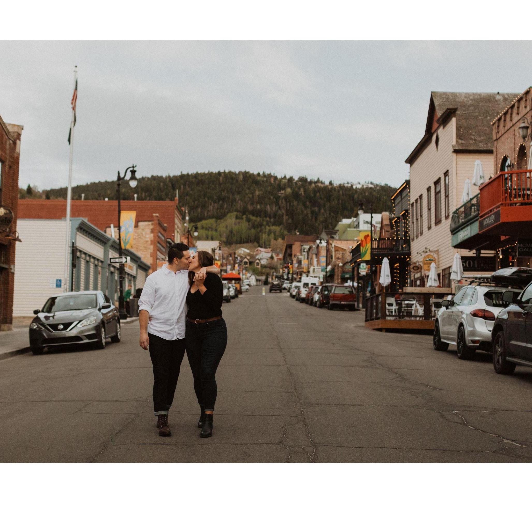 We did not plan to take pictures on Main Street but knew there would never be another time when we would have the entire street to ourselves so we had to make time!