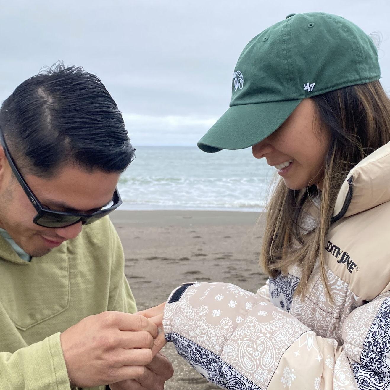 Cecille screamed. Ronelle likely squished a beached jellyfish with his knee.