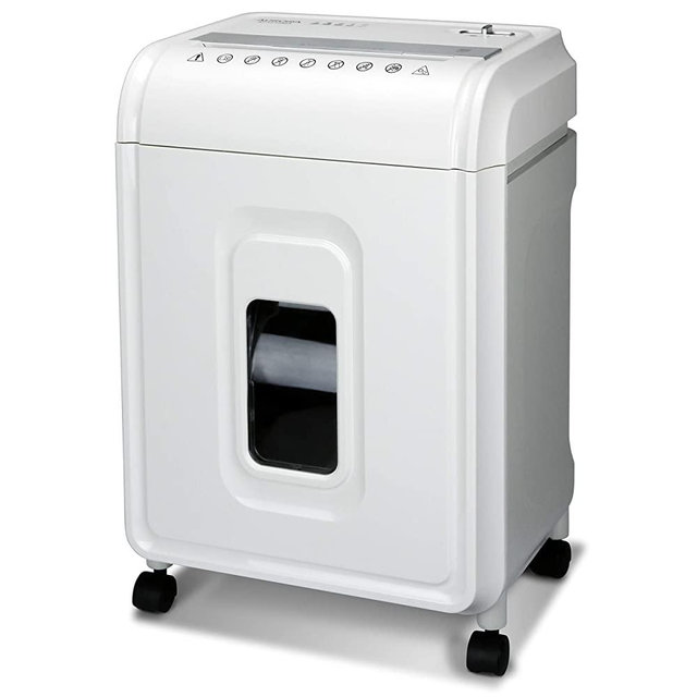 Aurora AU1480MA Professional Grade 14-Sheet Micro-Cut Paper and CD/Credit Card Shredder/ 30 Minutes Continuous Run Time, White/Gray