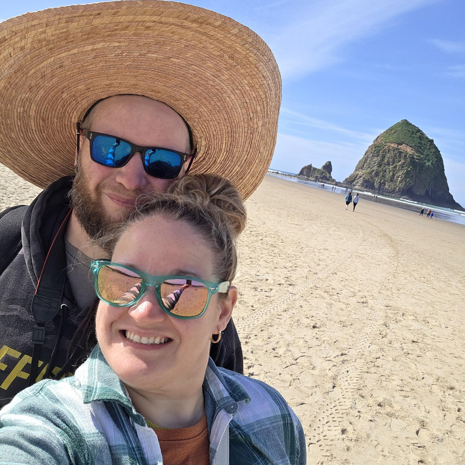 Sunny day at Cannon Beach