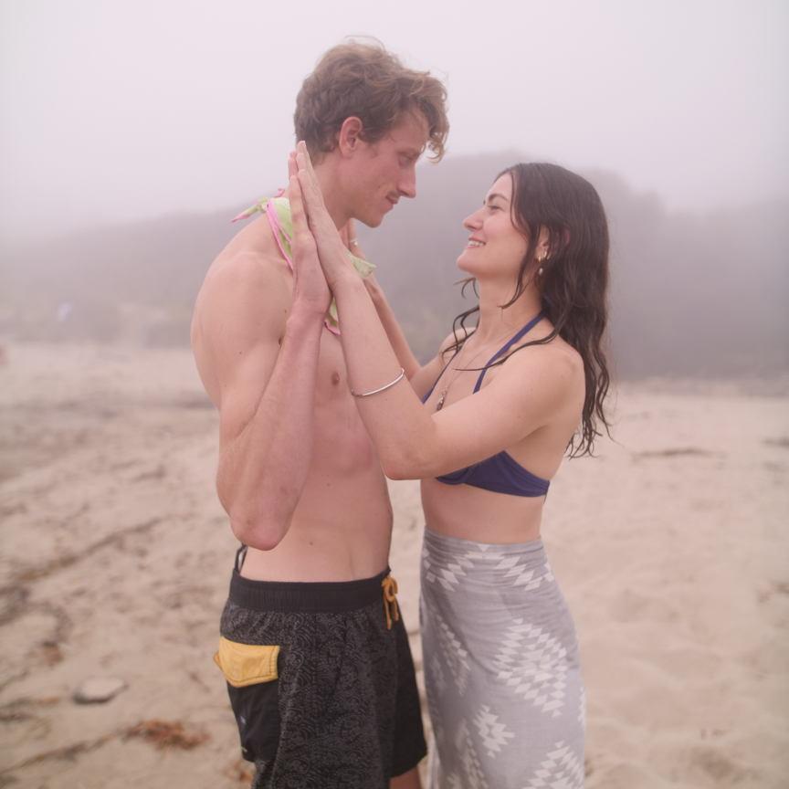 We first said "I love you" right before Dana's sister snapped this pic!