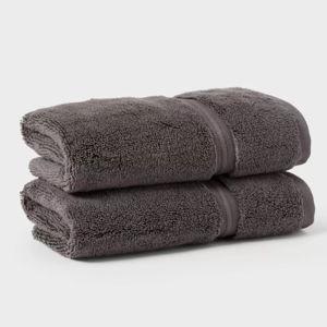 Dark Grey Spa Plush 2pk Hand Towels Threshold™