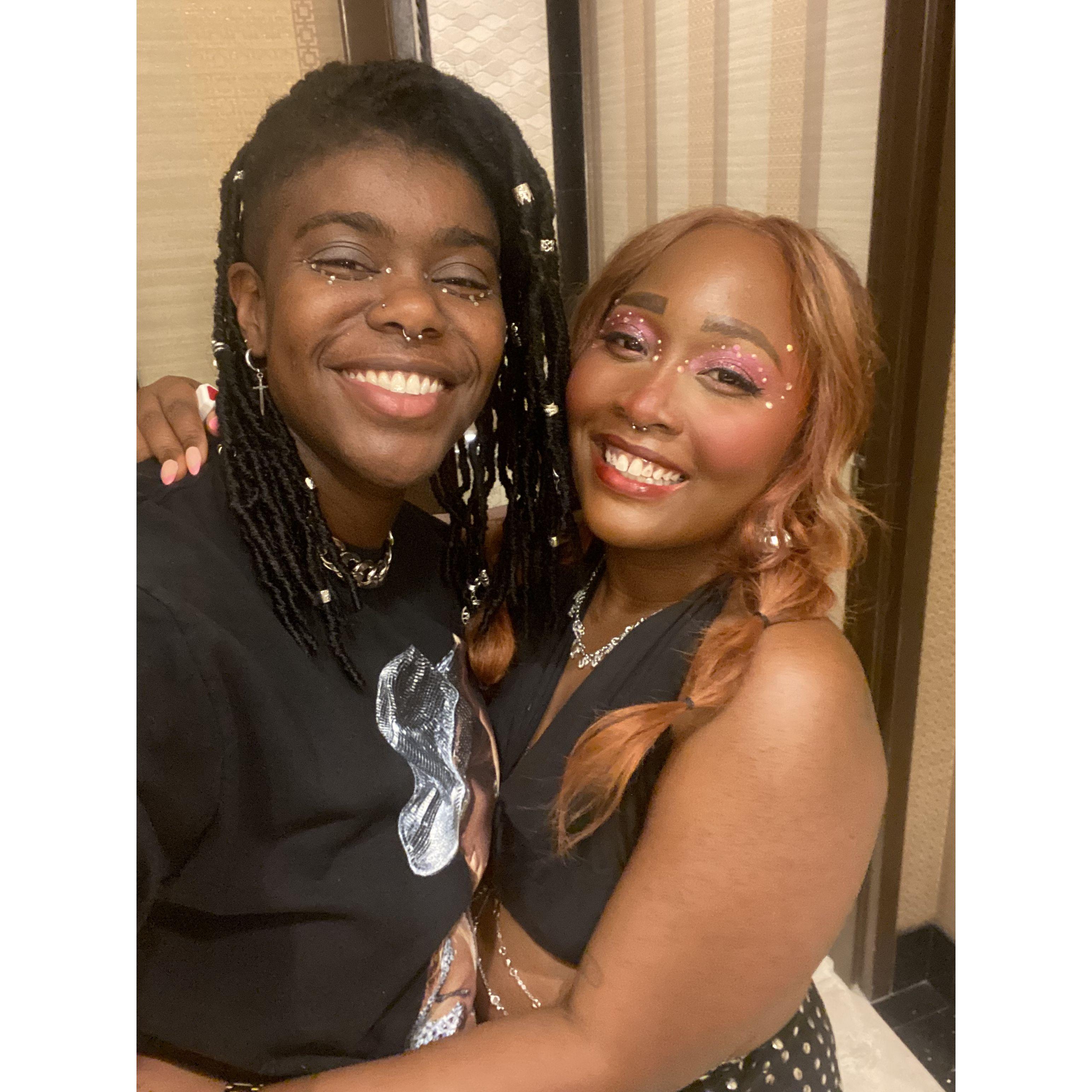 Us in new orleans for the Beyonce Renaissance Tour. It was an incredible night and we have not been the same since.