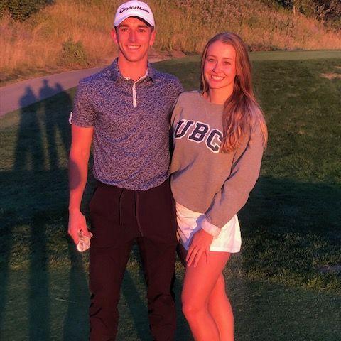 2020: Our first golf date, little did Rachel know it'd become our most popular date location!!