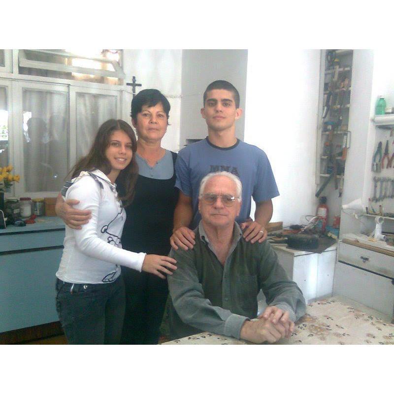 Family is everything. Andre with his sister Bianca and Grandparents in Brazil