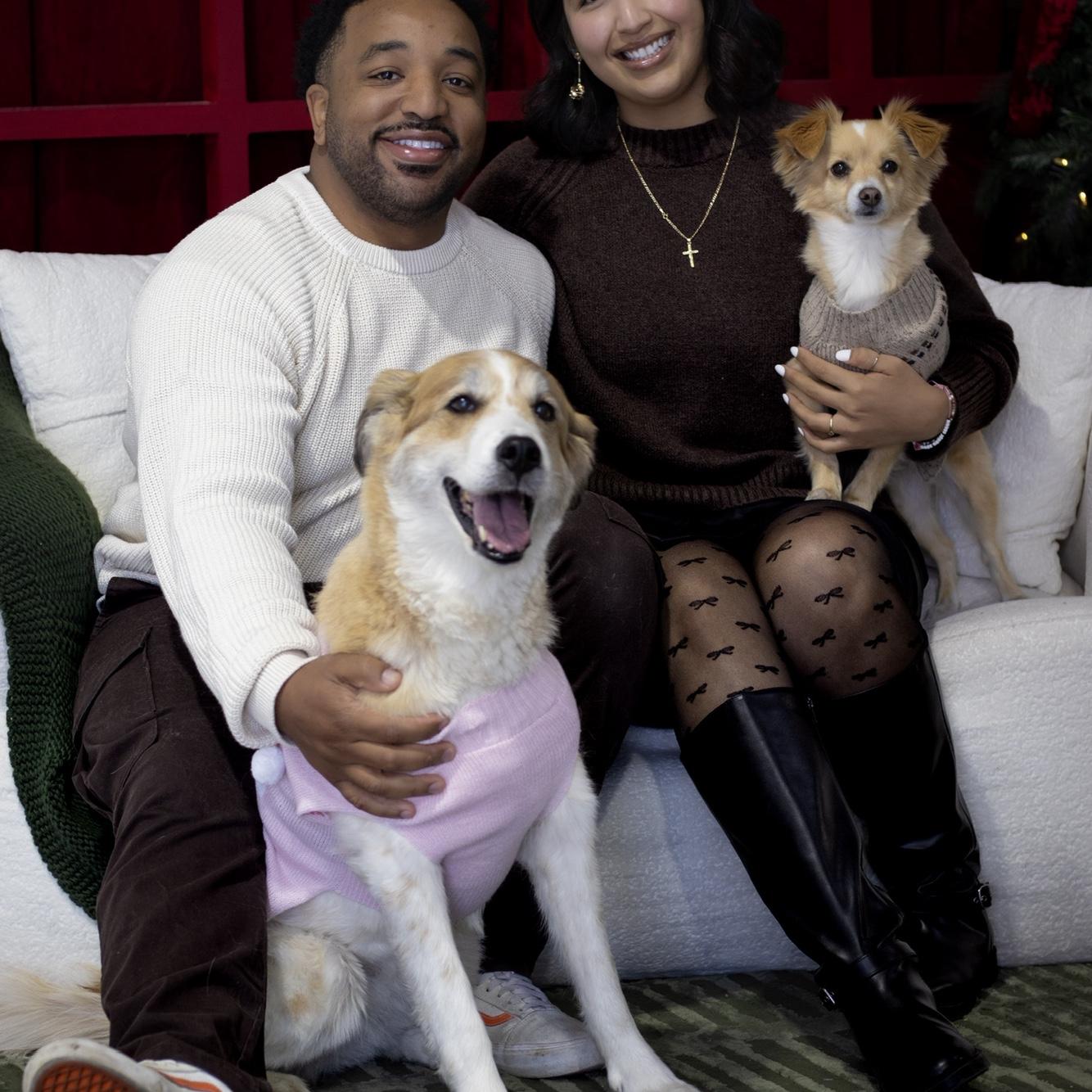 Our little furry family!
Took some time for our pups to get along because they’re both such characters but we couldn’t ask for a better combo. We love our pups and our little furry family!