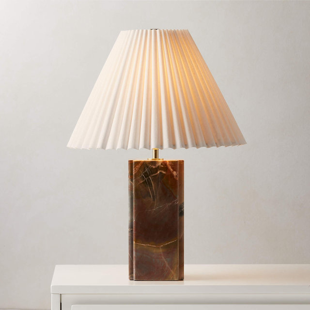 Bianca Red Marble Table Lamp