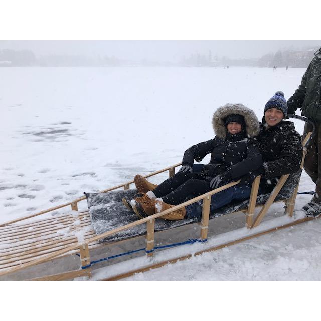 Post-engagement celebration in Lake Placid