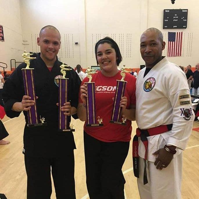 Joshua's first martial arts competition.