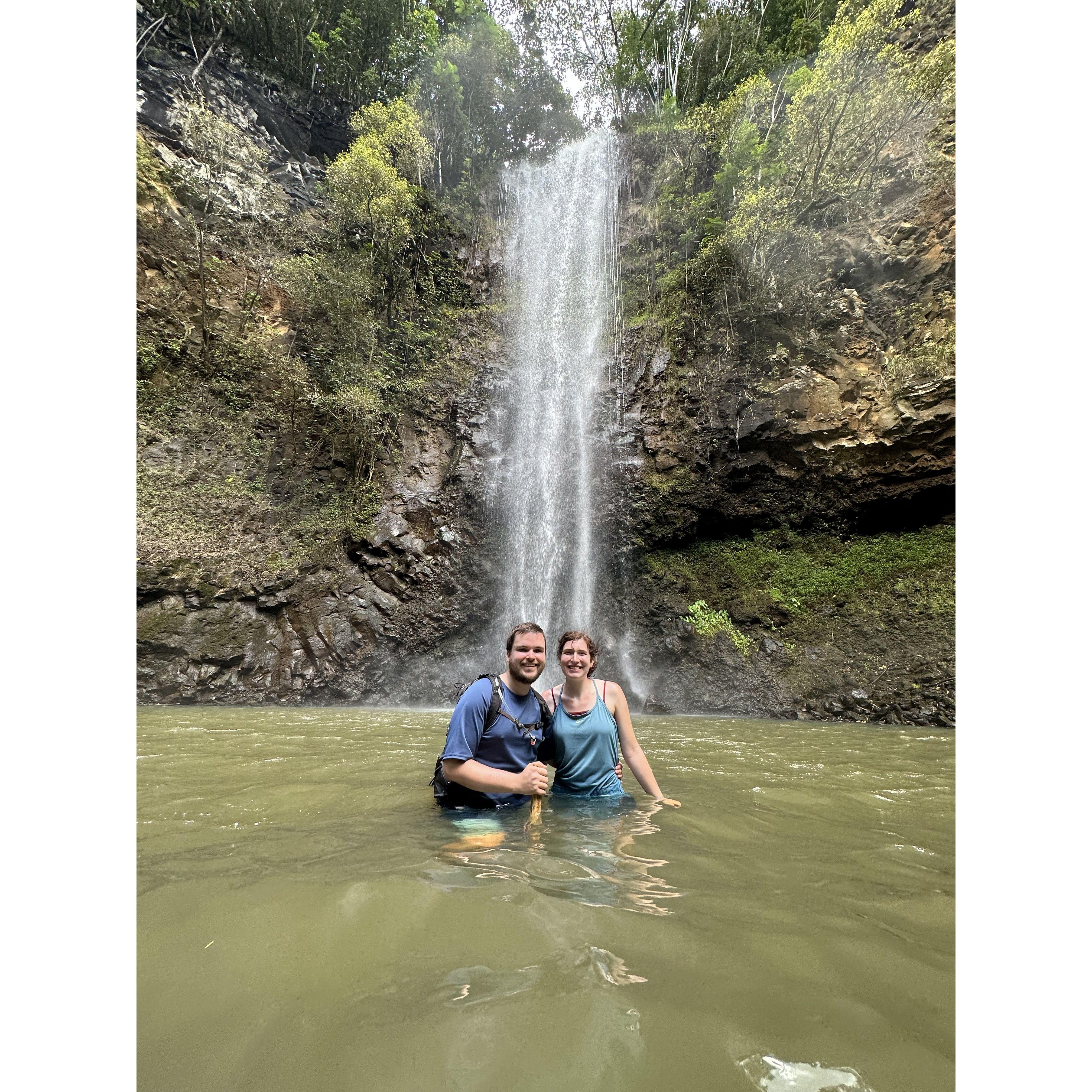 Kayak + hike to hidden waterfall in Kauai!