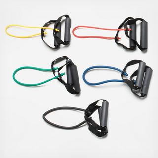 Tubing with Handles Exerciser 5-Piece Set