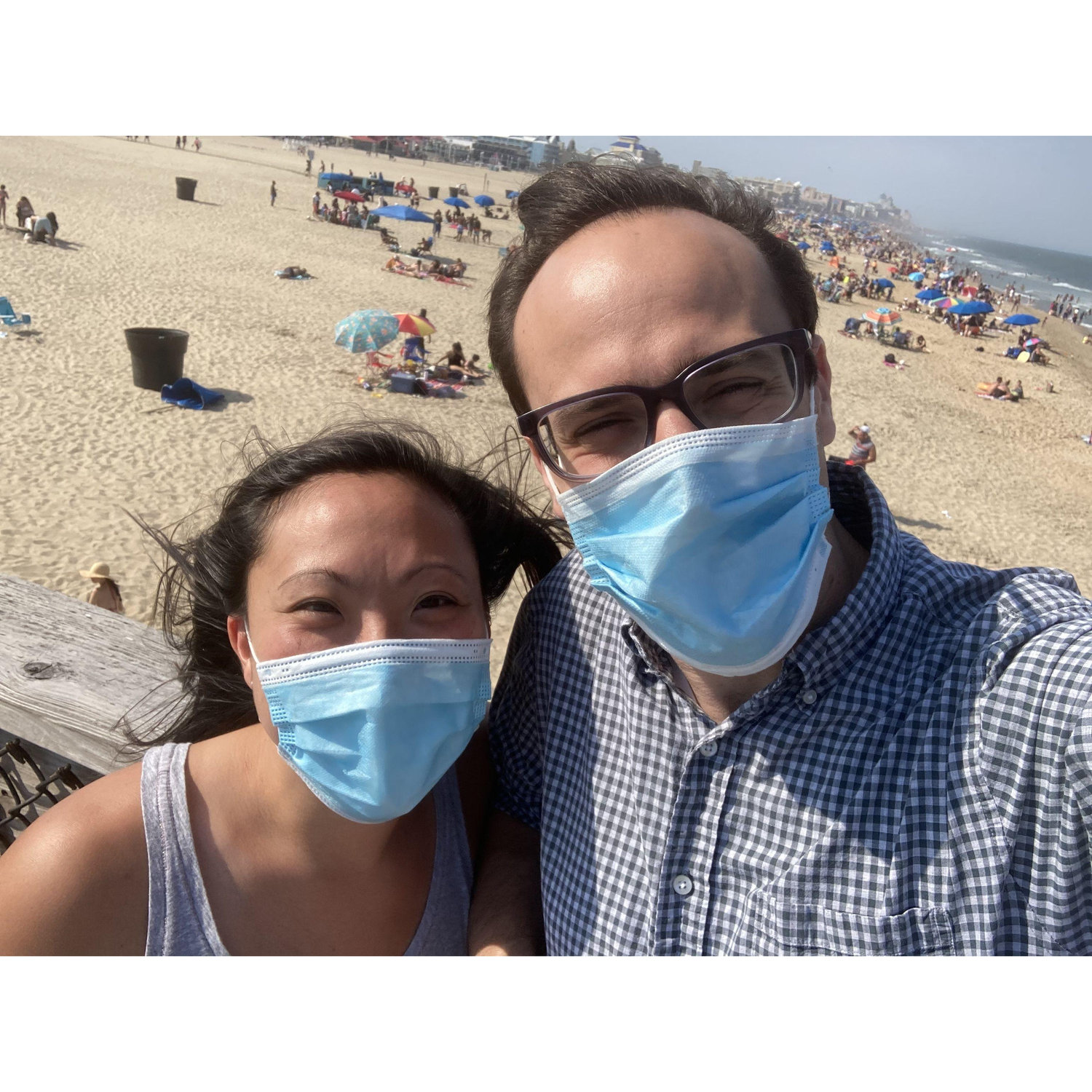 We survived Covid together - this is us in Ocean City, MD - for a surprise birthday trip!