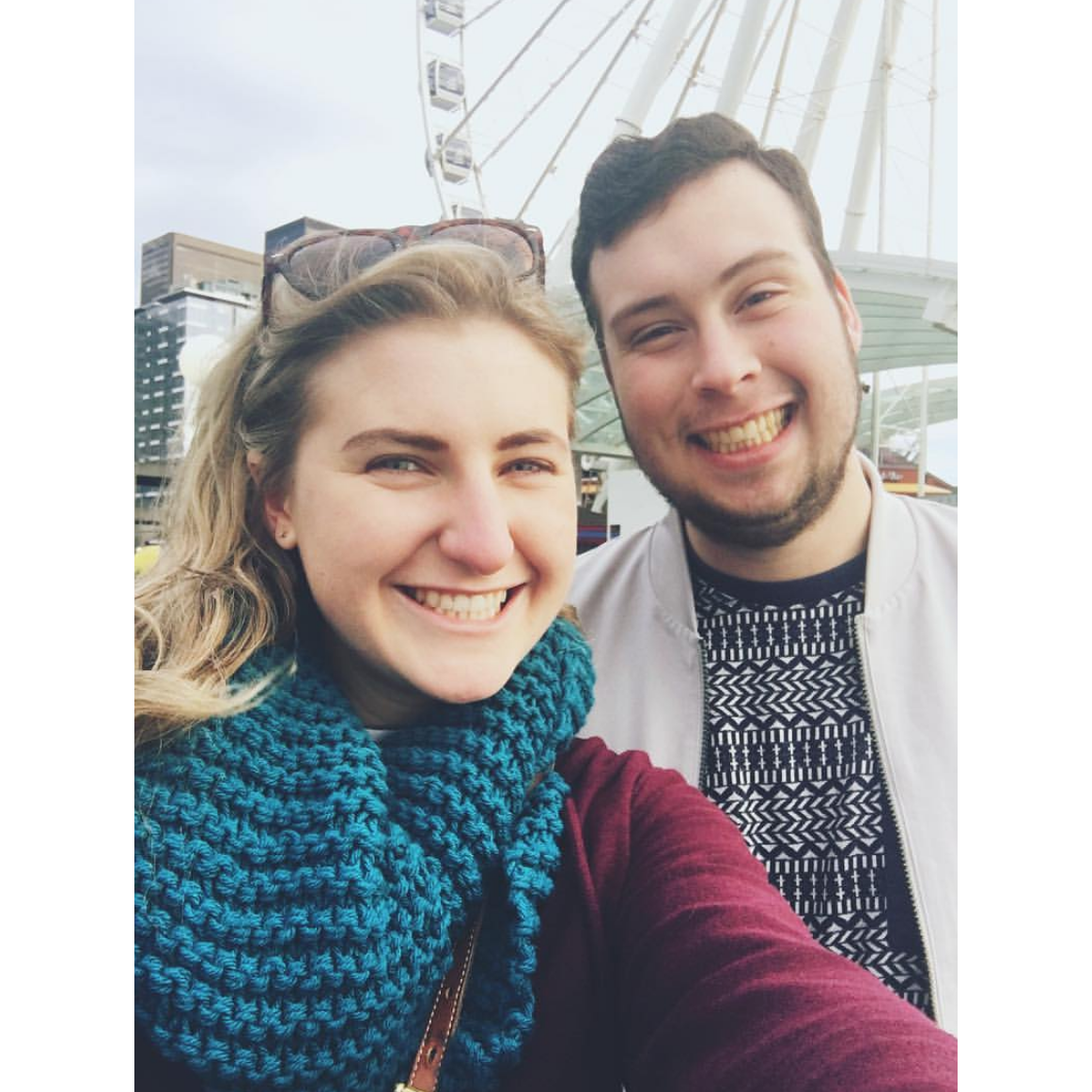 Three months after dating I (Amanda) went to Seattle for 6 weeks for Flight Attendant training. Cody visited me twice during that time. So thankful to see him!