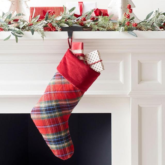 Plaid Stocking, Simon Plaid, Medium