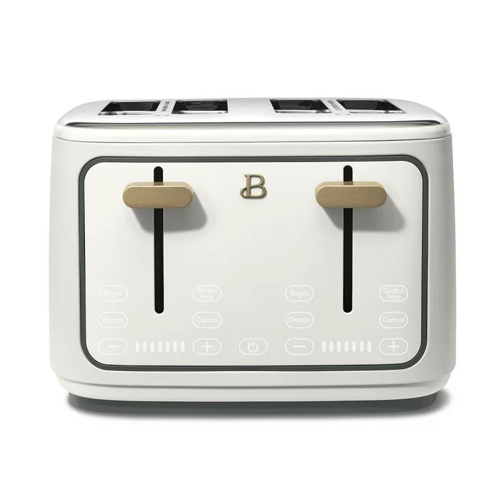 Beautiful 4 Slice Toaster, White Icing by Drew Barrymore