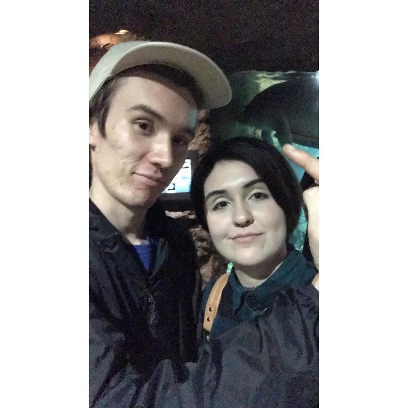 Engaged! 💍
( at the Dallas aquarium) 🐠