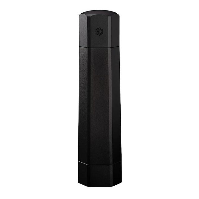 HexClad Professional Grade Heavy Duty Mill Pepper Grinder Gift Set - with Refillable, Black Aluminum Mono-Chrome Pepper Mill with Adjustable Coarseness