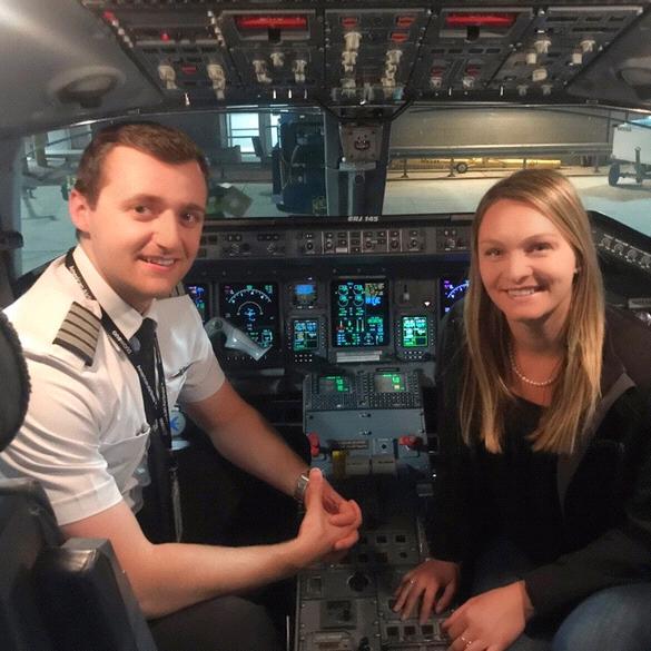 Kyle’s first flight as Captain!