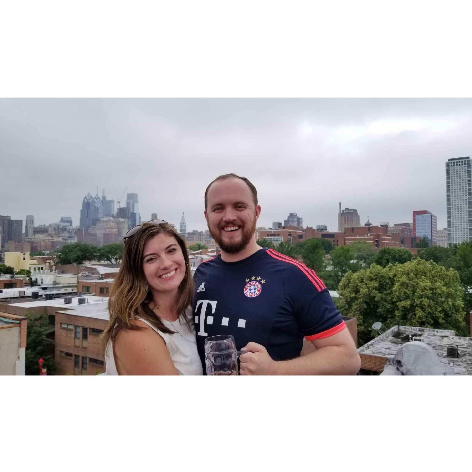 Enjoying our favorite city.